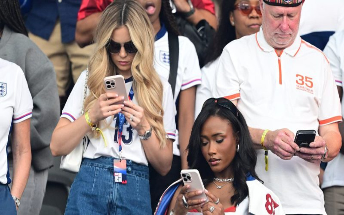 WAGs look unbothered as England faces Spain in the Euros final.