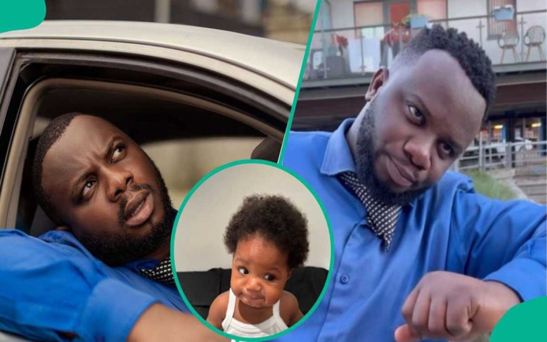 "Like Father, Like Daughter!" Sabinus Shows Off Baby Girl's Funny Faces